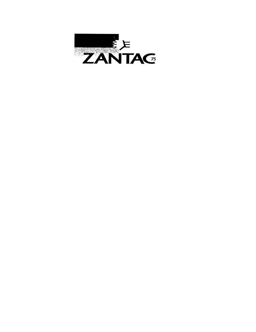 Trademark Logo ZANTAC 75