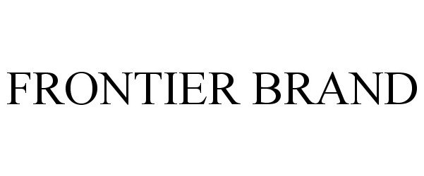  FRONTIER BRAND