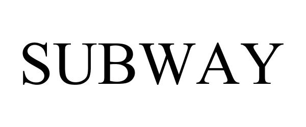 Trademark Logo SUBWAY