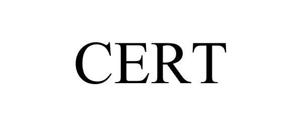 Trademark Logo CERT