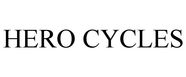Trademark Logo HERO CYCLES