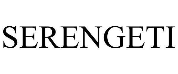 Trademark Logo SERENGETI