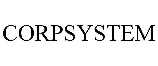Trademark Logo CORPSYSTEM
