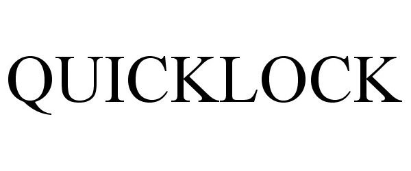 Trademark Logo QUICKLOCK