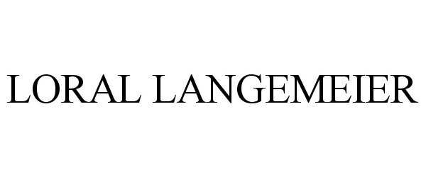 Trademark Logo LORAL LANGEMEIER