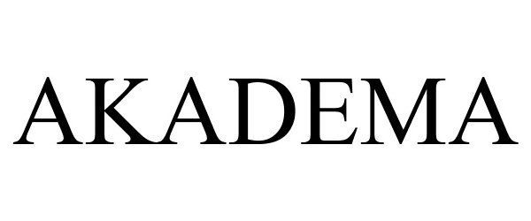 Trademark Logo AKADEMA