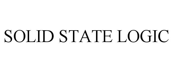 Trademark Logo SOLID STATE LOGIC
