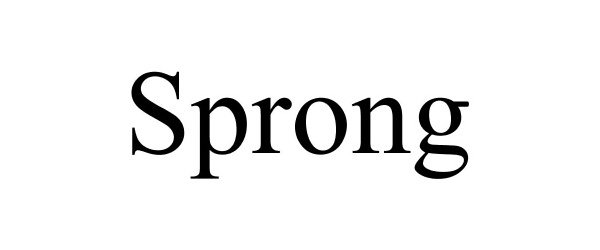  SPRONG