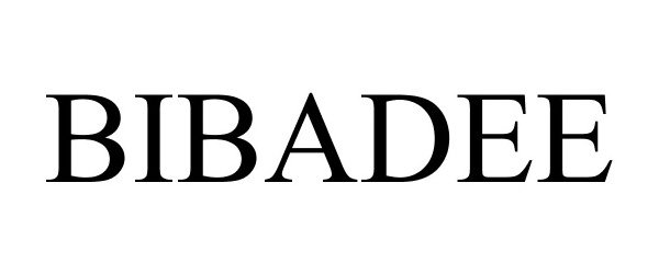 Trademark Logo BIBADEE