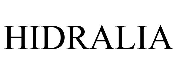 Trademark Logo HIDRALIA