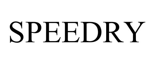 Trademark Logo SPEEDRY