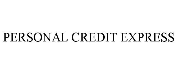 Trademark Logo PERSONAL CREDIT EXPRESS