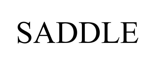 Trademark Logo SADDLE
