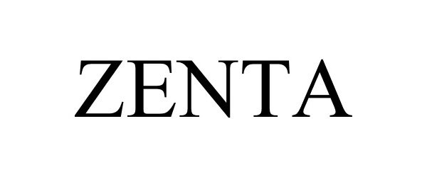 Trademark Logo ZENTA