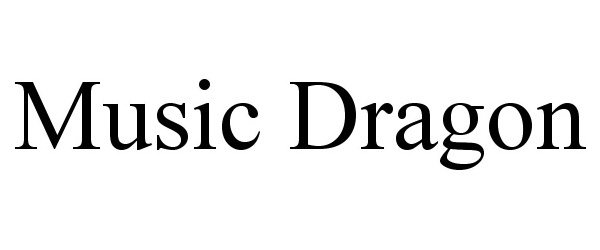 Trademark Logo MUSIC DRAGON