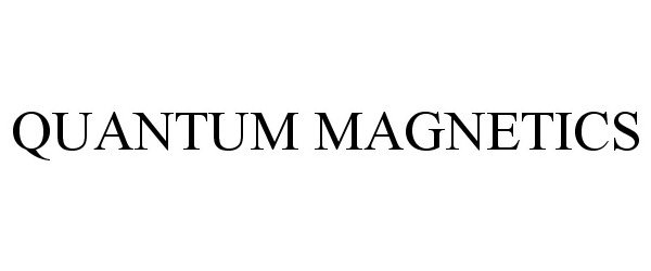 Trademark Logo QUANTUM MAGNETICS