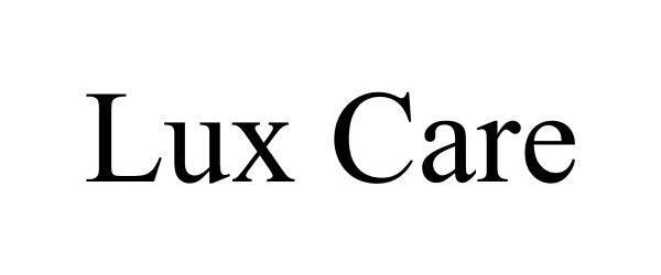Trademark Logo LUX CARE