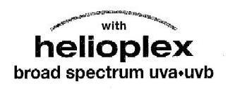 Trademark Logo WITH HELIOPLEX BROAD SPECTRUM UVAÂ·UVB