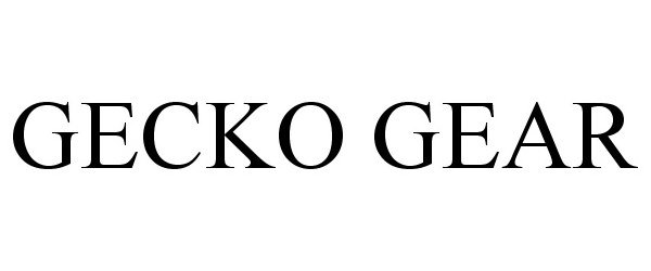 Trademark Logo GECKO GEAR