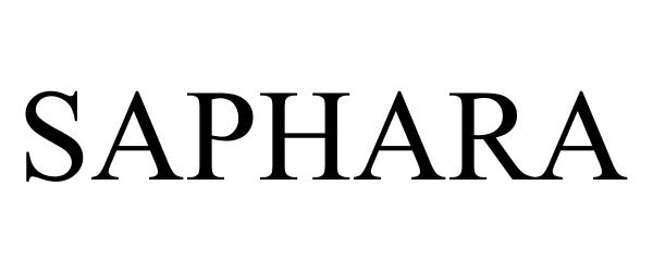 Trademark Logo SAPHARA