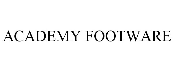 Trademark Logo ACADEMY FOOTWARE