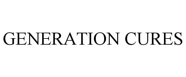 Trademark Logo GENERATION CURES