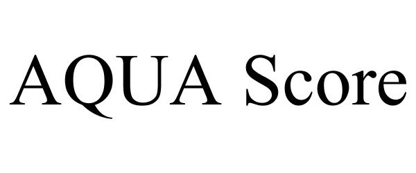 Trademark Logo AQUA SCORE