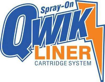 Trademark Logo SPRAY-ON QWIK LINER CARTRIDGE SYSTEM
