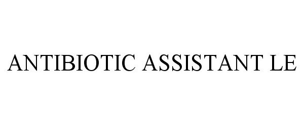  ANTIBIOTIC ASSISTANT LE