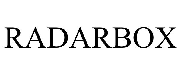 Trademark Logo RADARBOX