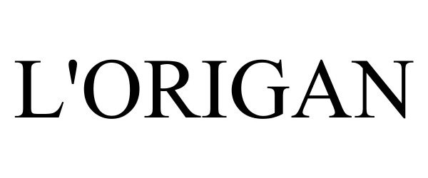 Trademark Logo L'ORIGAN