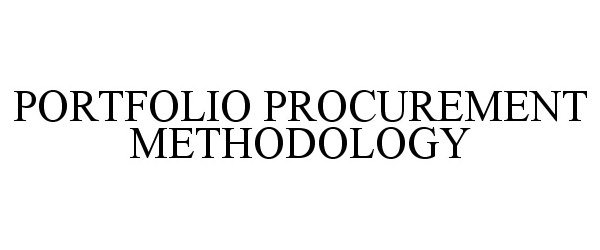  PORTFOLIO PROCUREMENT METHODOLOGY