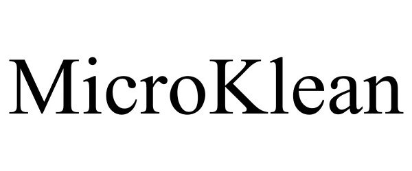 Trademark Logo MICROKLEAN