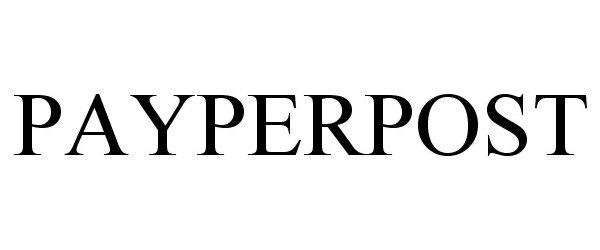 Trademark Logo PAYPERPOST