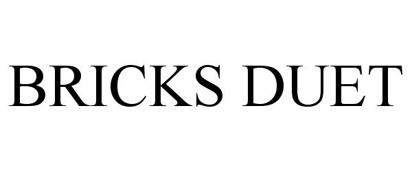 Trademark Logo BRICKS DUET