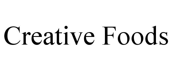 Trademark Logo CREATIVE FOODS