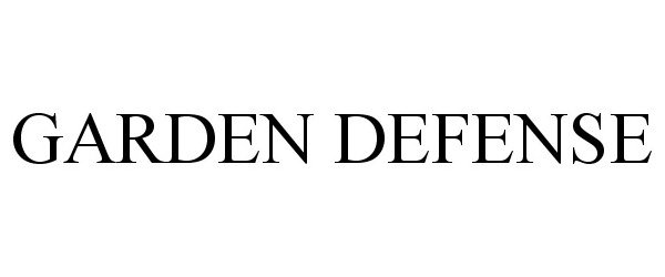 GARDEN DEFENSE