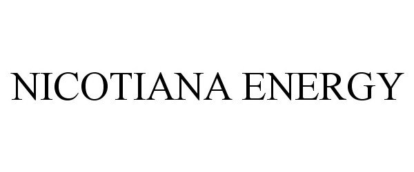 Trademark Logo NICOTIANA ENERGY