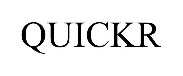 Trademark Logo QUICKR