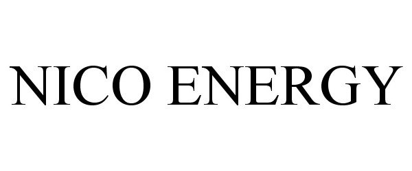 Trademark Logo NICO ENERGY