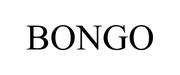 Trademark Logo BONGO