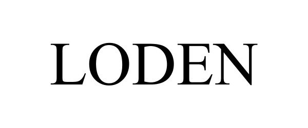 Trademark Logo LODEN