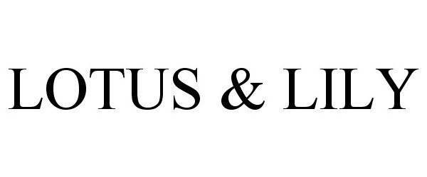  LOTUS &amp; LILY