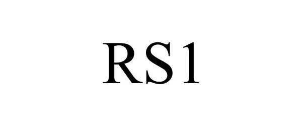 Trademark Logo RS1