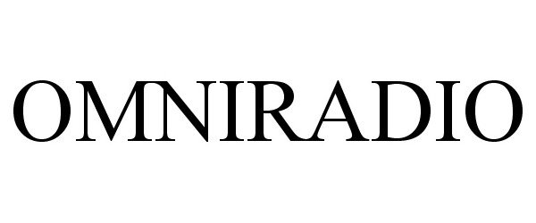 Trademark Logo OMNIRADIO