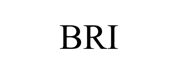 Trademark Logo BRI