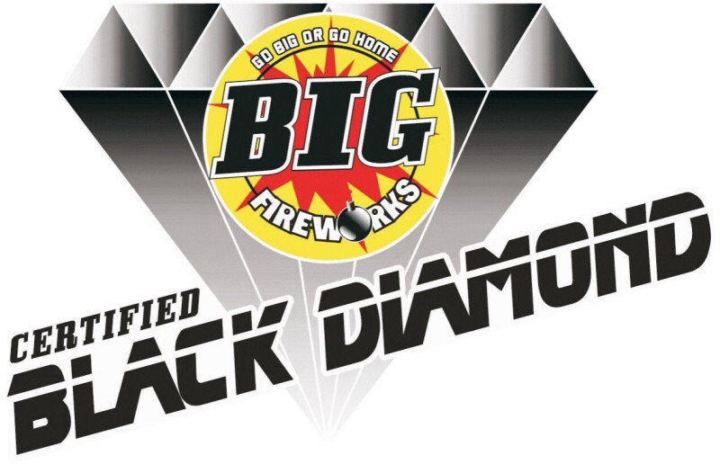 Trademark Logo BLACK DIAMOND CERTIFIED BIG FIREWORKS GO BIG OR GO HOME