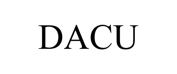 Trademark Logo DACU