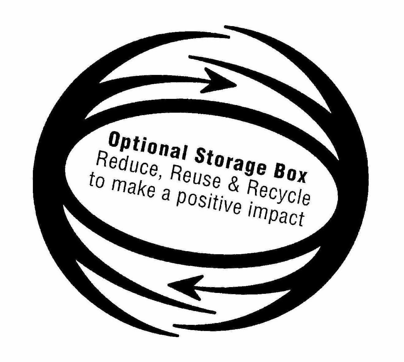  OPTIONAL STORAGE BOX REDUCE, RE-USE &amp; RECYCLE TO MAKE A POSITIVE IMPACT