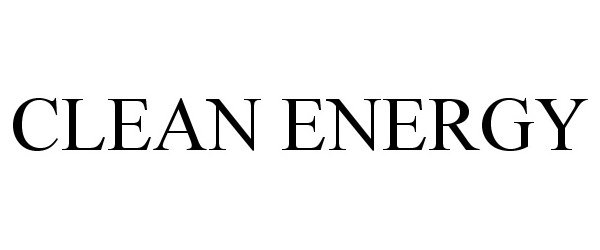 Trademark Logo CLEAN ENERGY